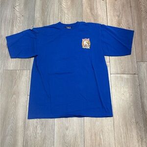 Vintage Y2K Men’s Baggy South Pole Blue Graphic Short Sleeve Shirt Size Large